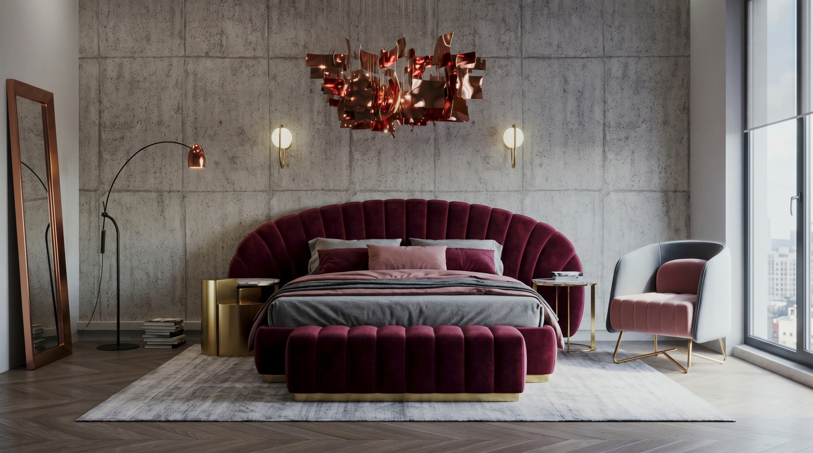 Penthouse Rouge Living Room